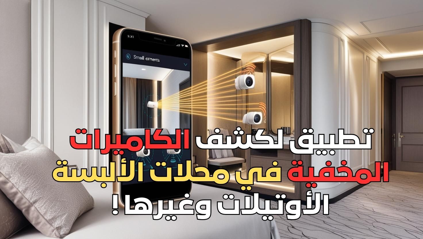 تطبيق لكشف الكاميرات المخفية في محلات الألبسة الأوتيلات وغيرها !